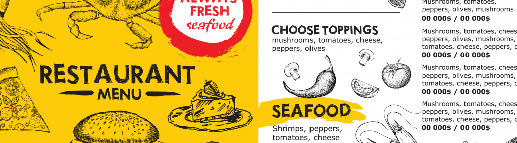 Créer des menus: exemples et explications